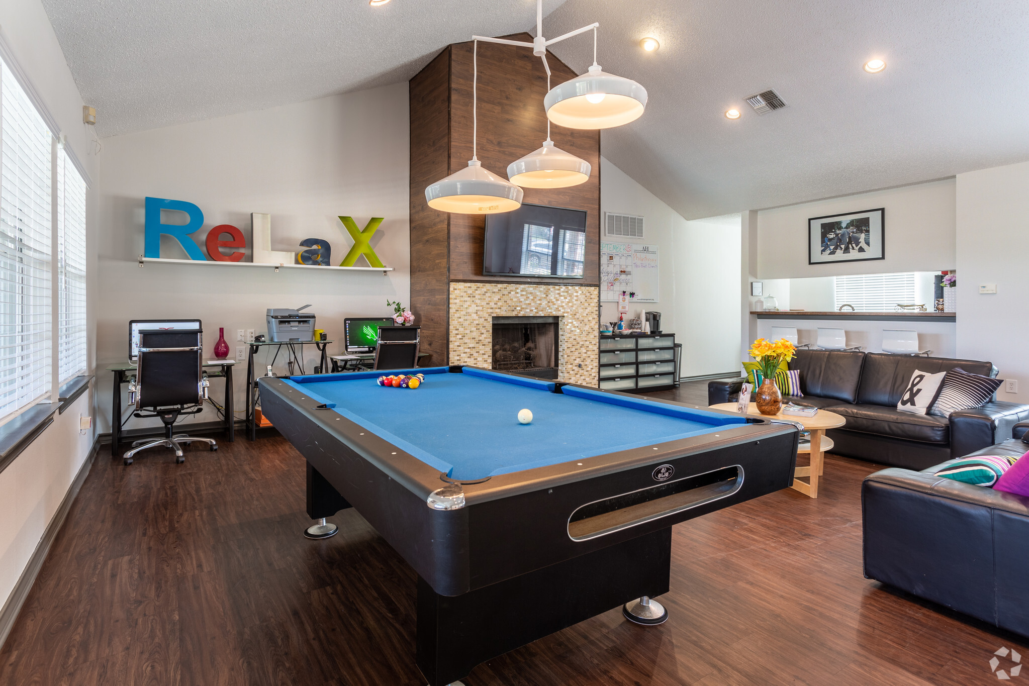 Arbors of Denton indoor game billiards